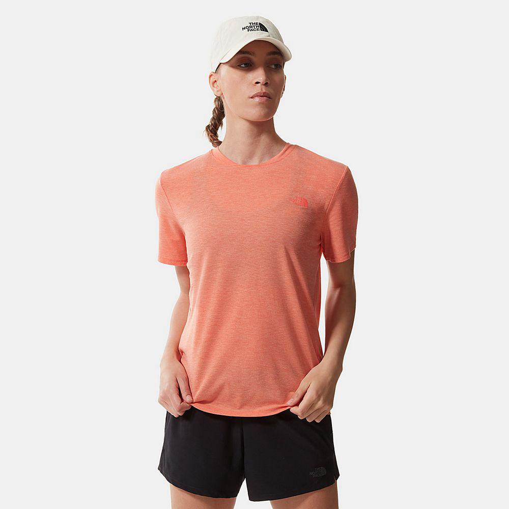 The North Face Wander Γυναικεια T Shirt - Πορτοκαλι (TYUP52986)